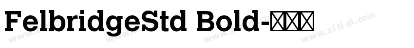 FelbridgeStd Bold字体转换